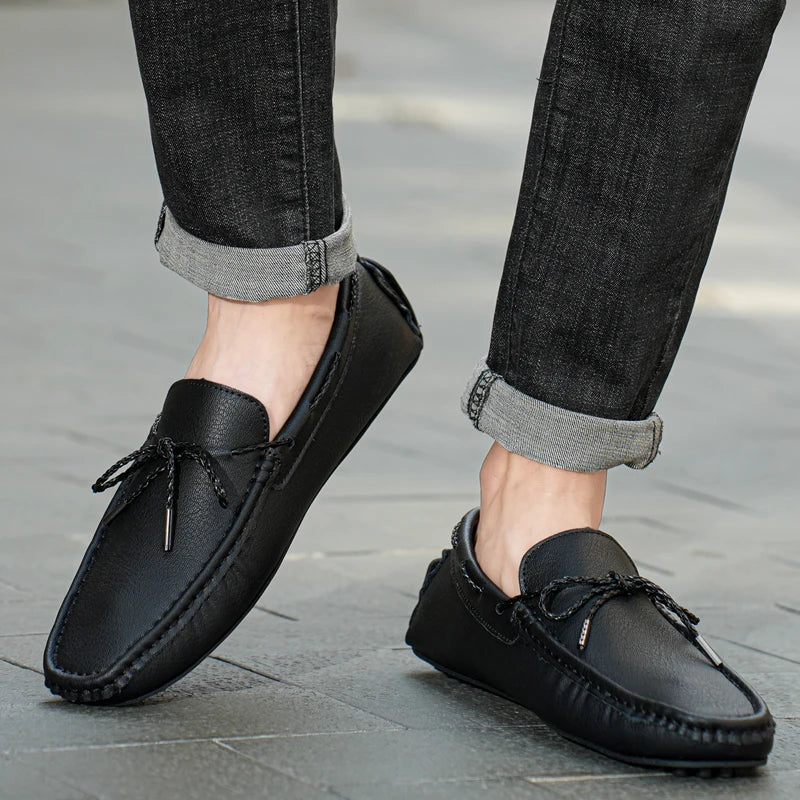 Handgemaakte suède Loafers