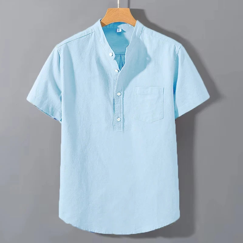 Katoenen shirt met korte mouwen