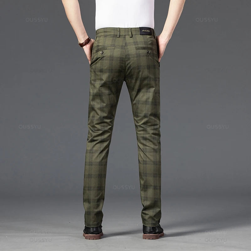 Elegante geruite broek