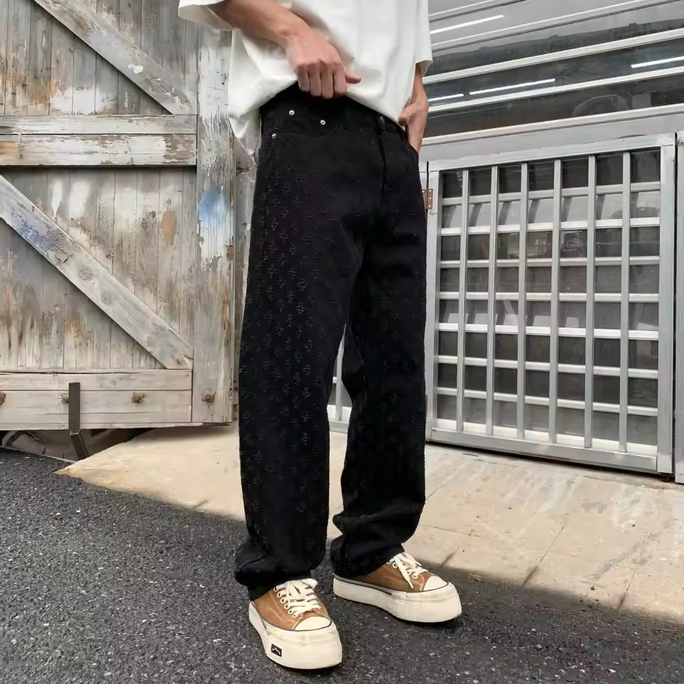 Jacquard jeans