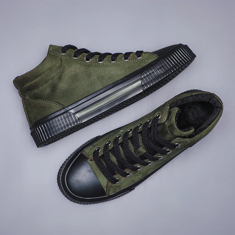 Elegante hoge suède schoenen