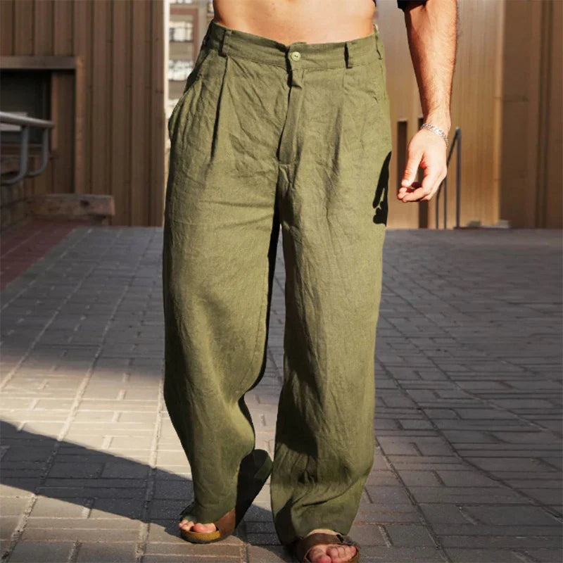 Casual linnen broek