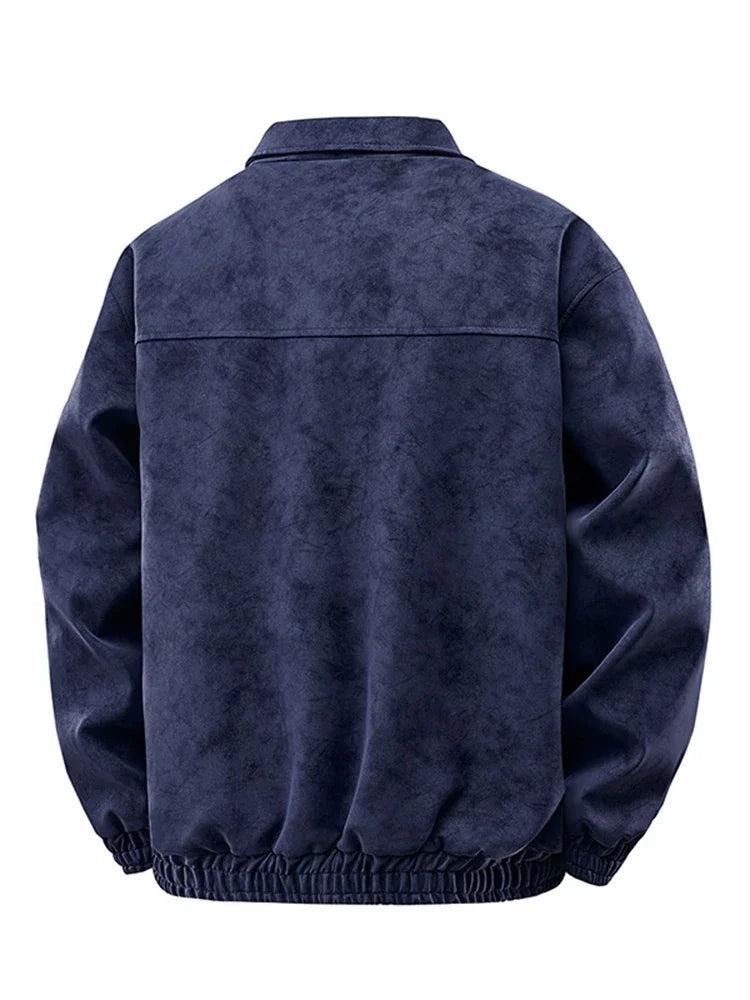 Retro fleece gevoerde jas