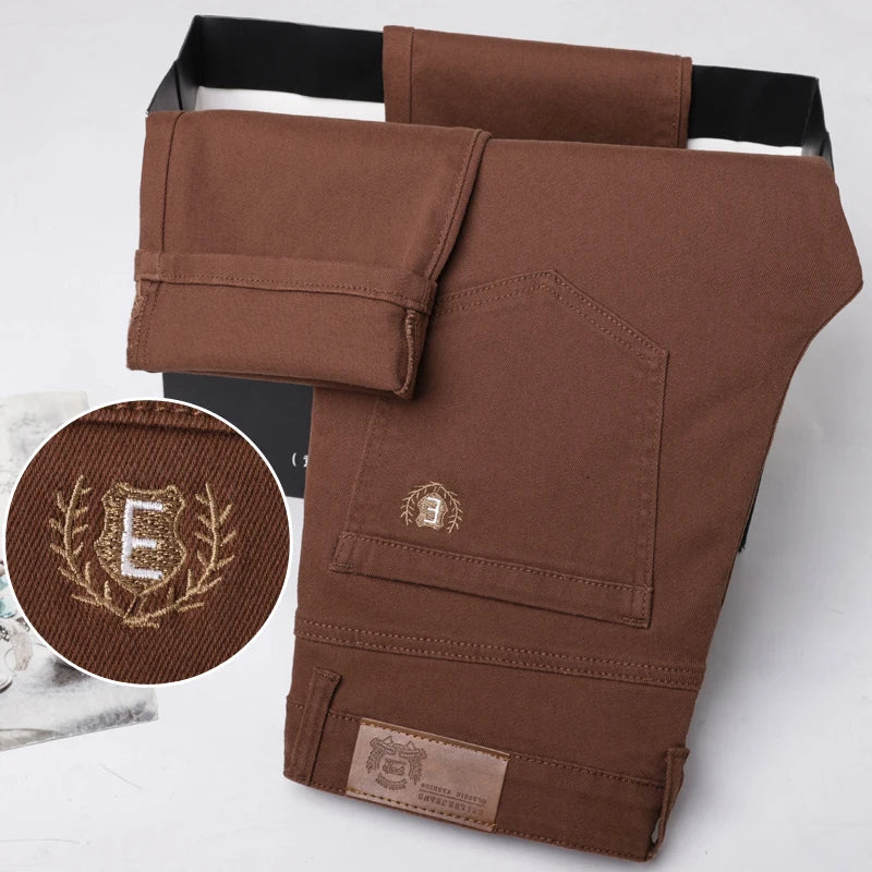 Elegante stretchjeans van denim