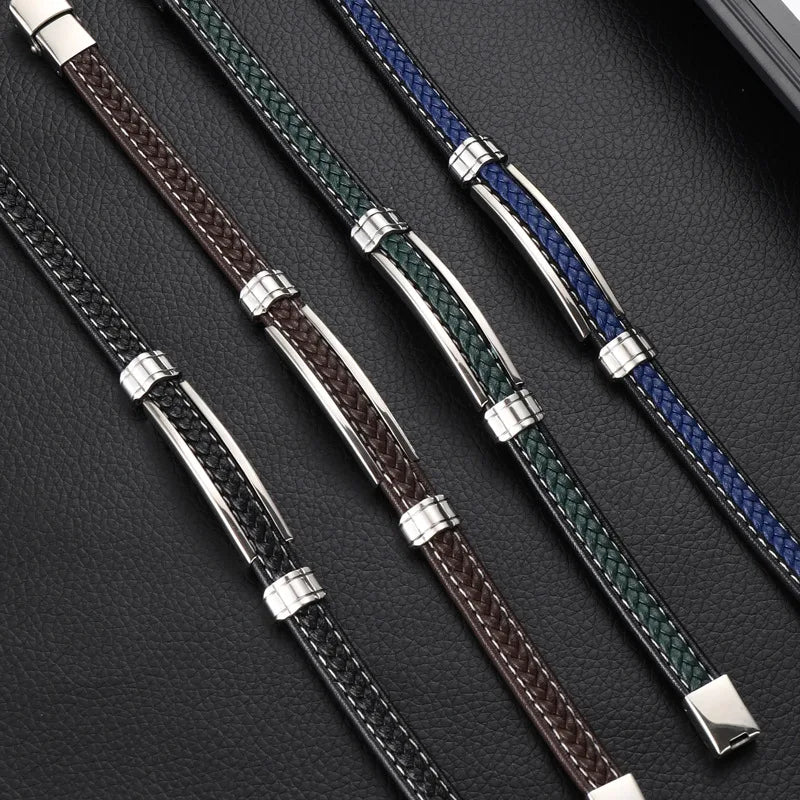 Stijlvolle roestvrijstalen herenarmband