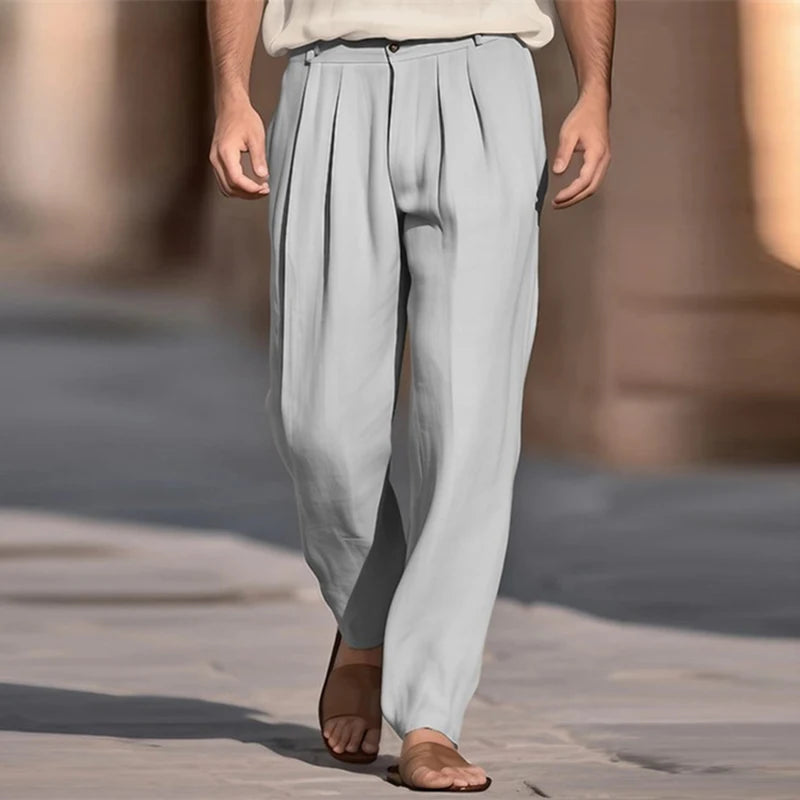 Casual linnen broek
