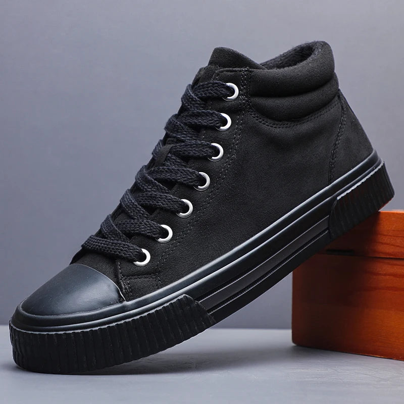 Elegante hoge suède schoenen