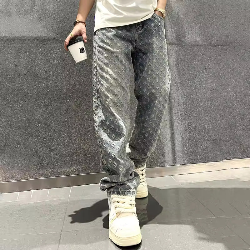 Jacquard jeans
