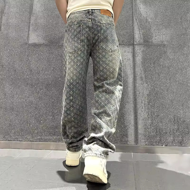 Jacquard jeans