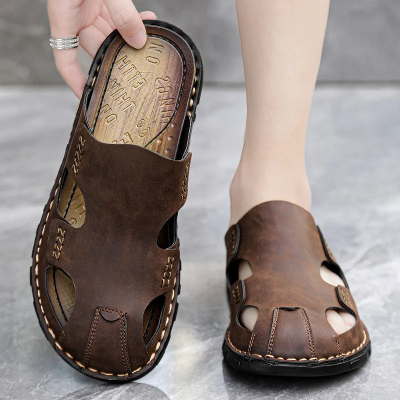 Leren sandalen