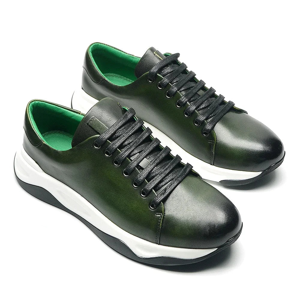 Hoge schoenen van rundleer