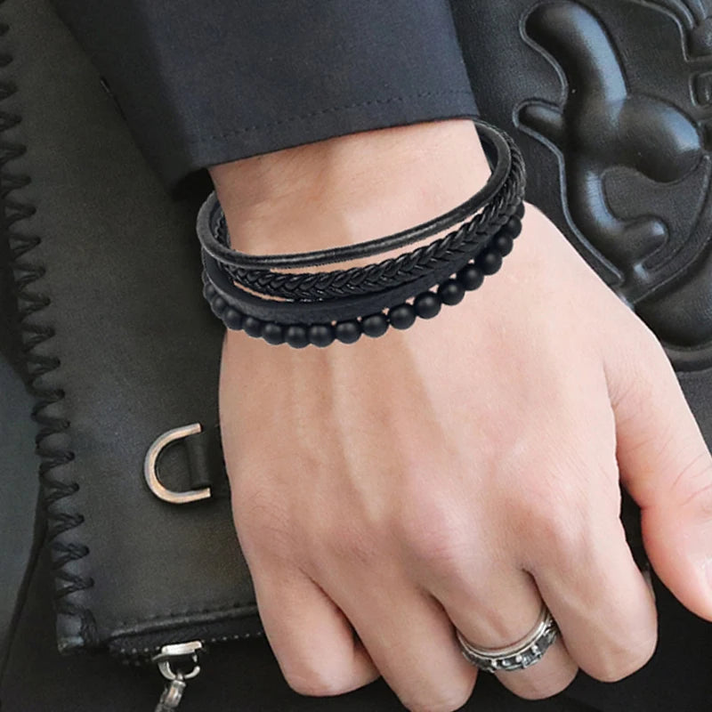 Luxe stalen herenarmband