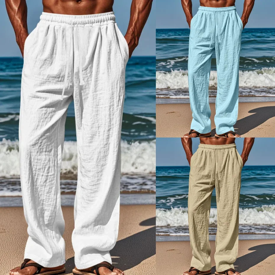 Comfortabele linnen broek