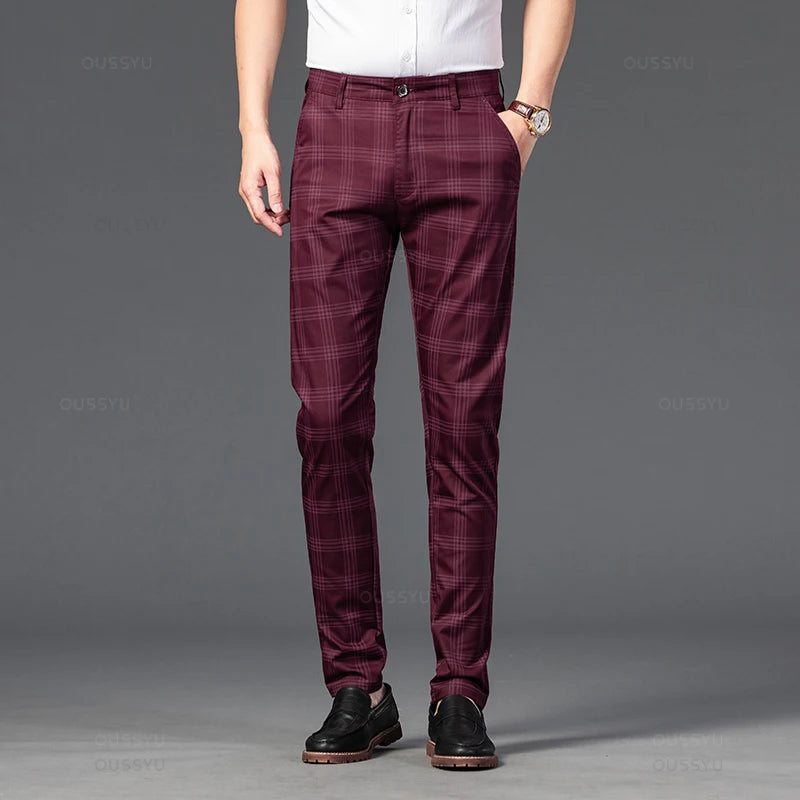 Elegante geruite broek