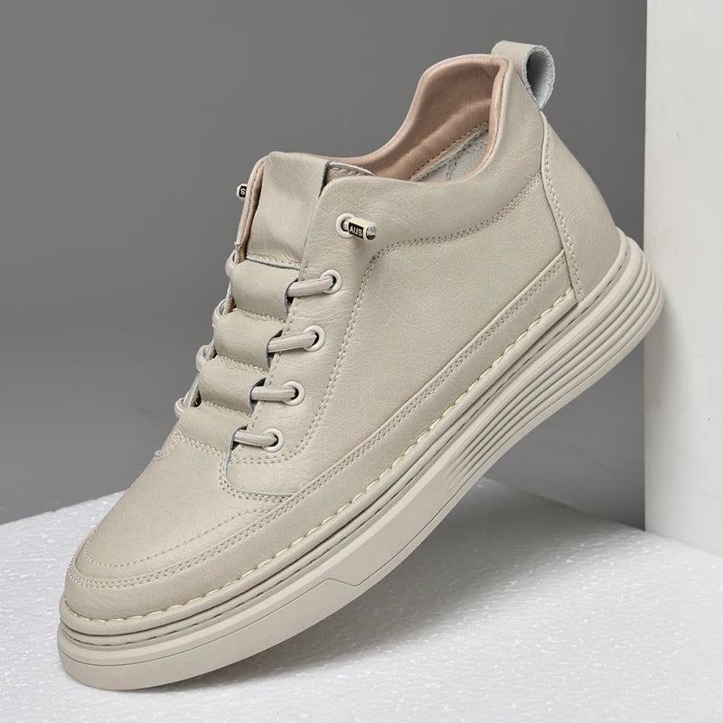 Elegante hoge leren Oxford-schoenen