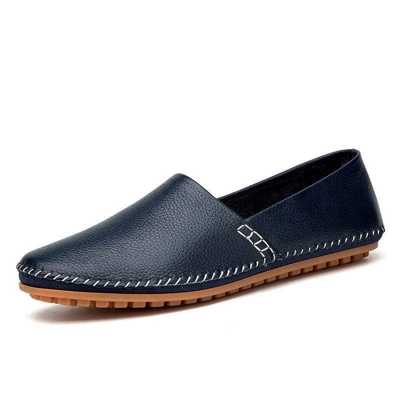 Licht leren Loafers