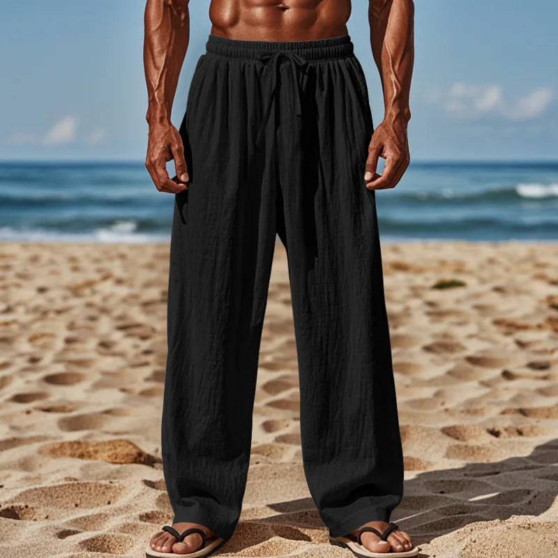Comfortabele linnen broek