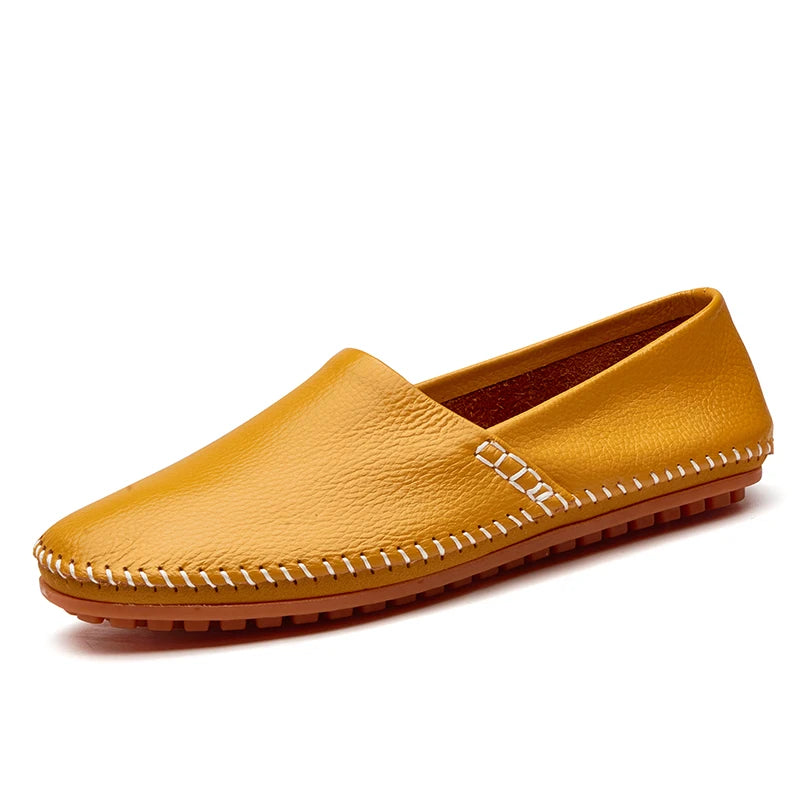 Licht leren Loafers