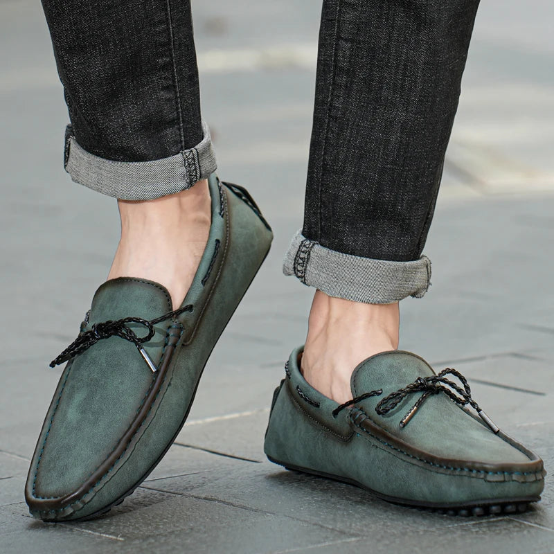 Handgemaakte suède Loafers