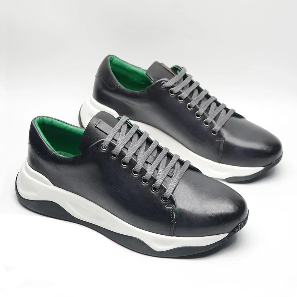 Hoge schoenen van rundleer