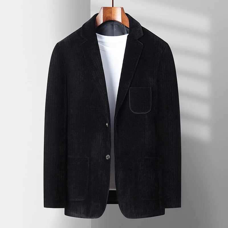 Elegant Corduroy Kostuum Blazer