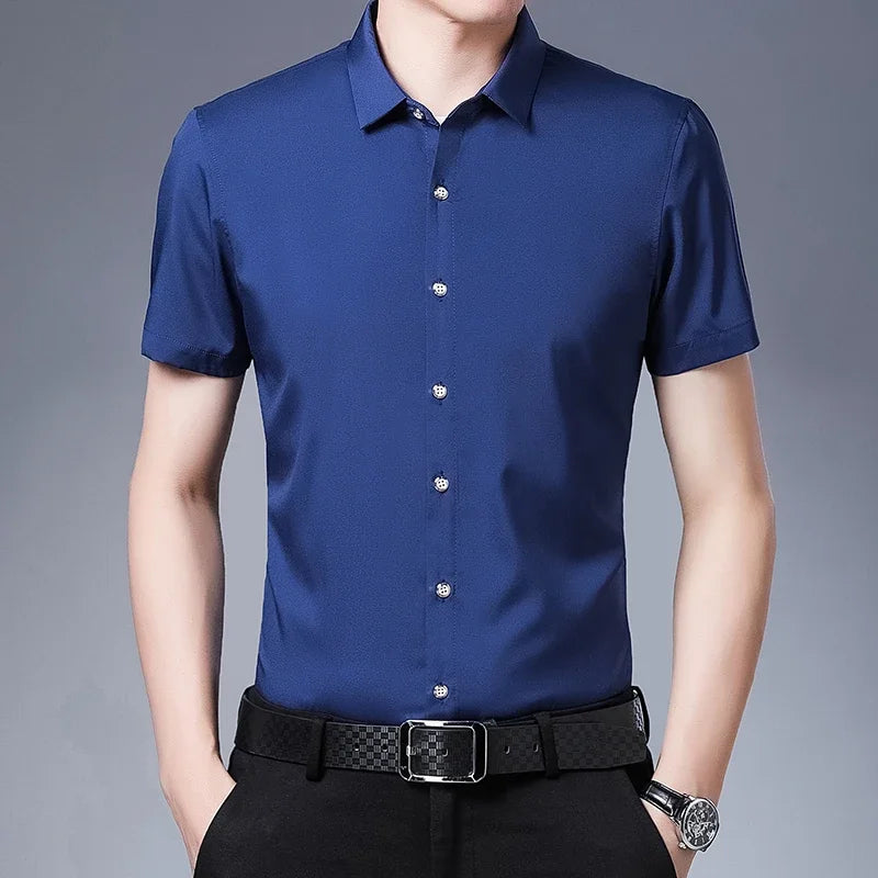 Business Casual overhemd met korte mouwen