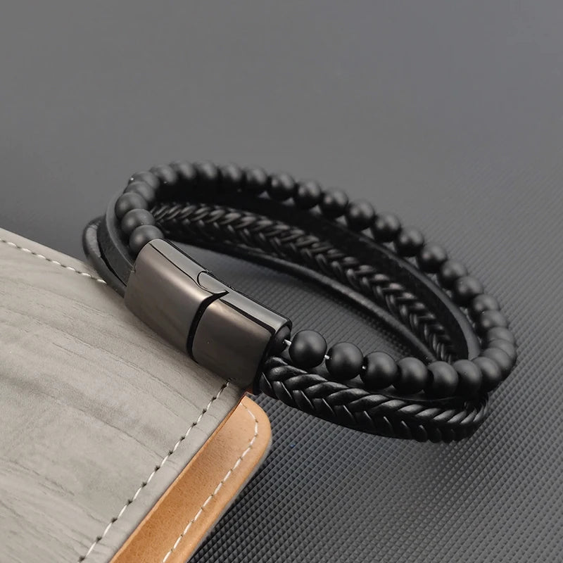 Luxe stalen herenarmband