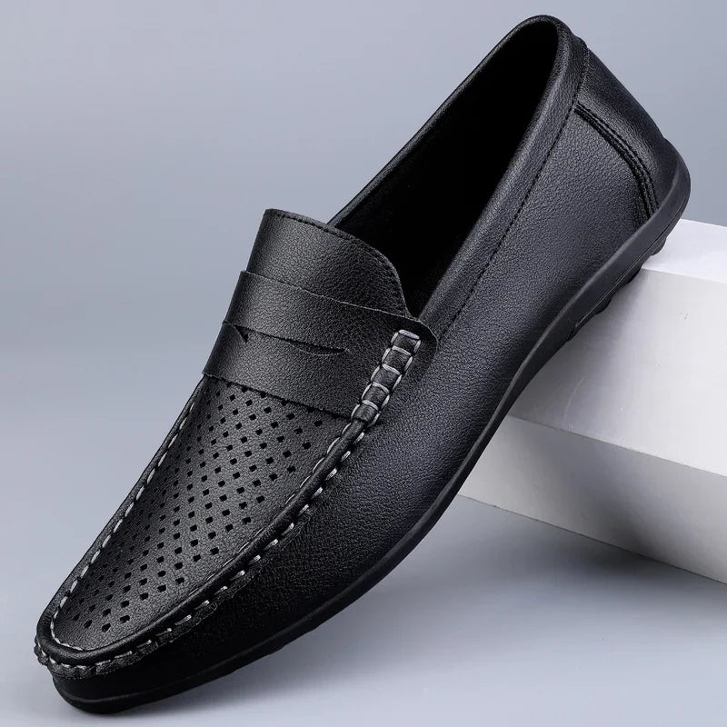Klassieke Italiaanse leren Loafers