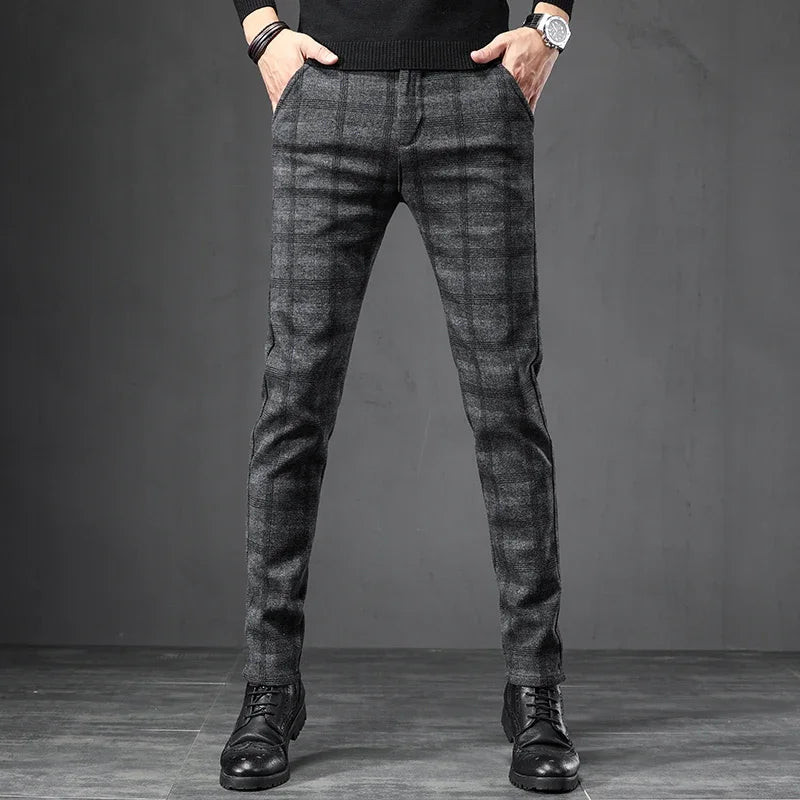 Casual geruite broek