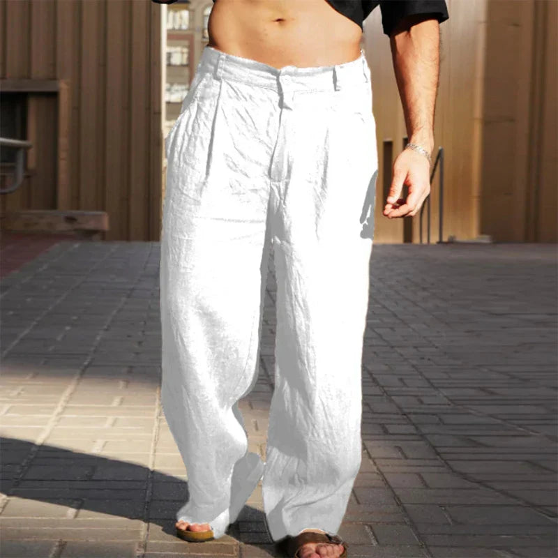 Casual linnen broek