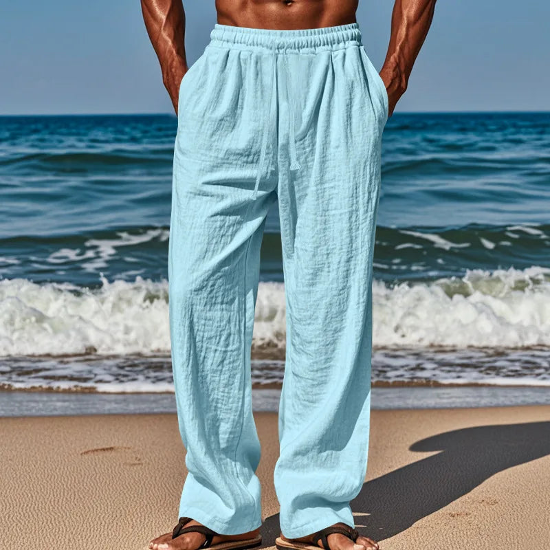 Comfortabele linnen broek