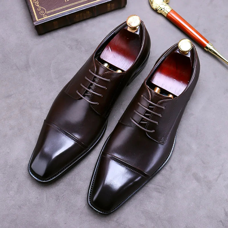 Chique leren zakelijke schoenen