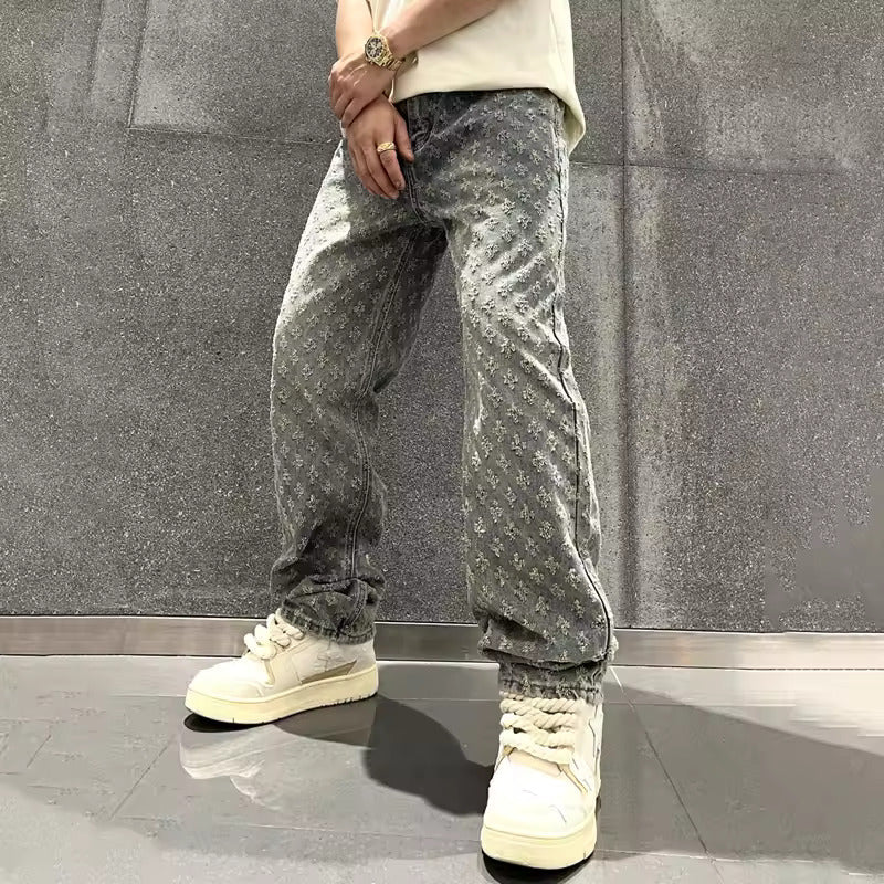 Jacquard jeans