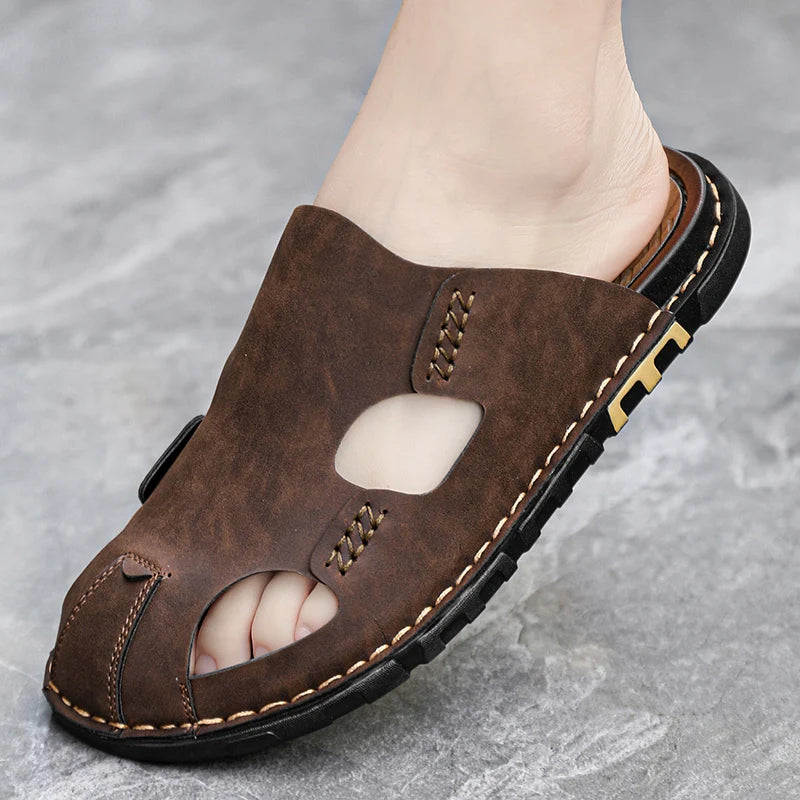 Leren sandalen