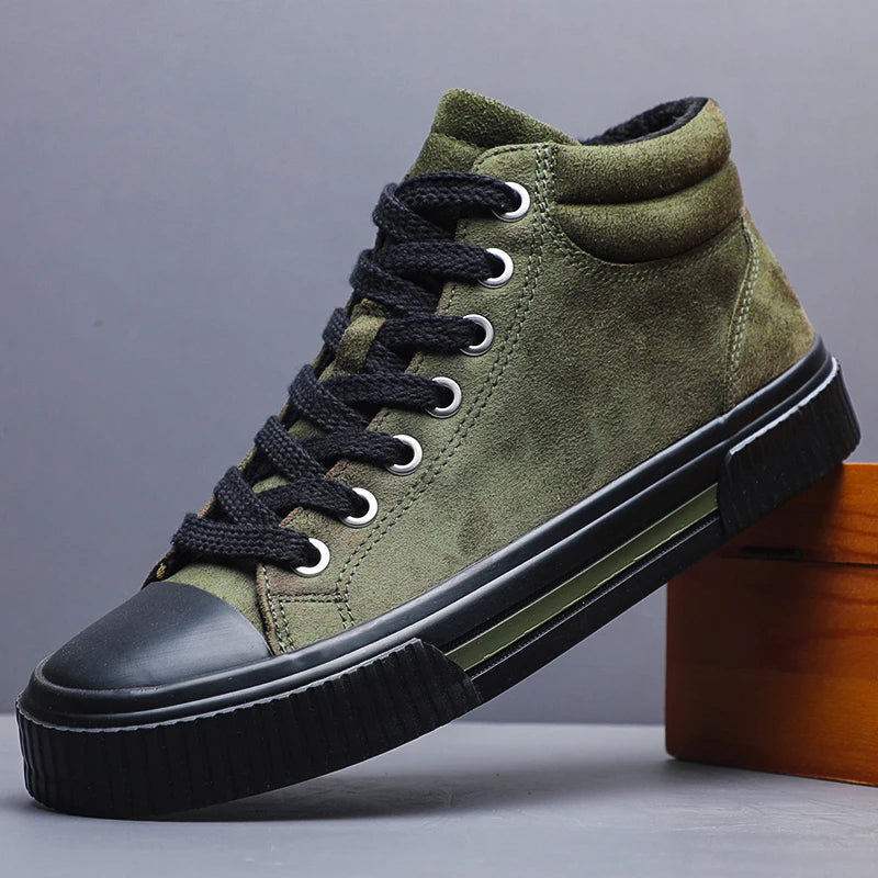 Elegante hoge suède schoenen