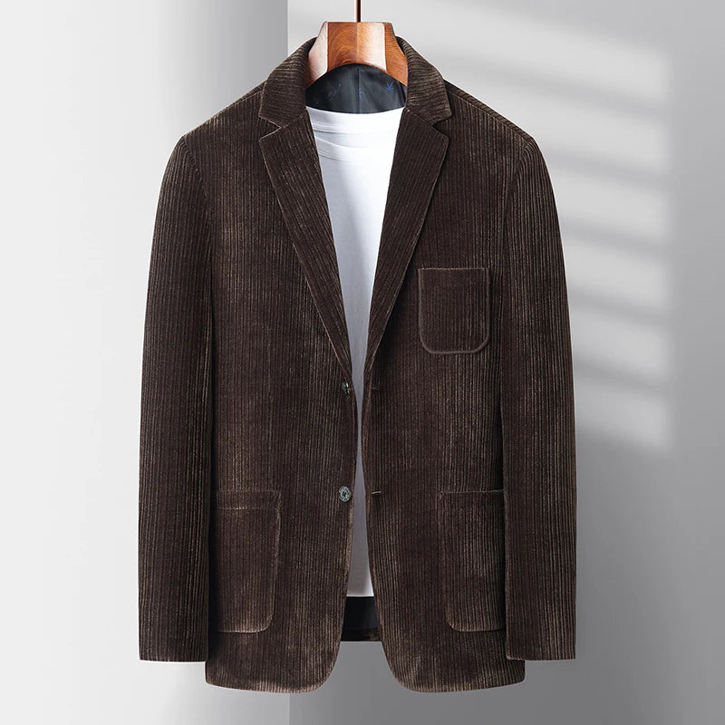 Elegant Corduroy Kostuum Blazer