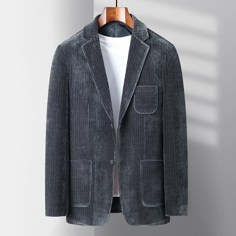 Elegant Corduroy Kostuum Blazer