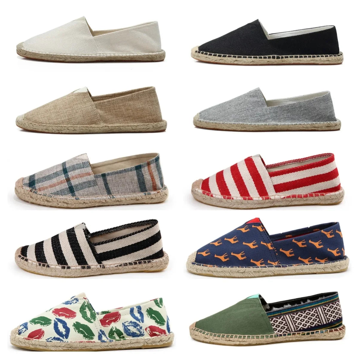 Elegante Espadrilles Canvas