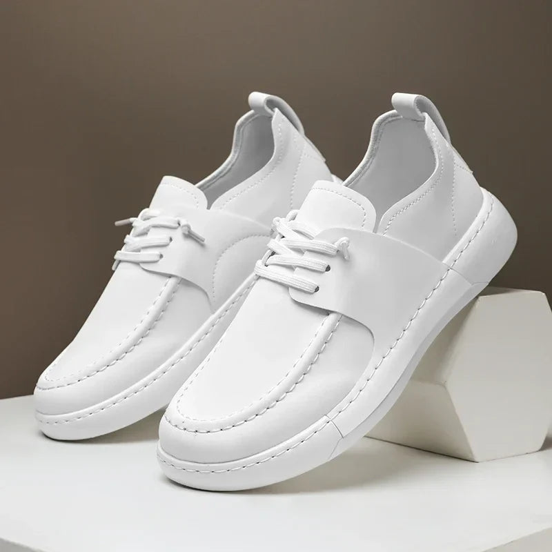 Klassieke Italiaanse Leren Sneakers