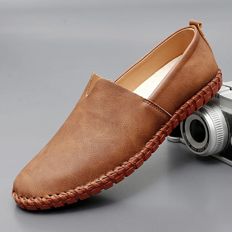 Santorini leren Loafers