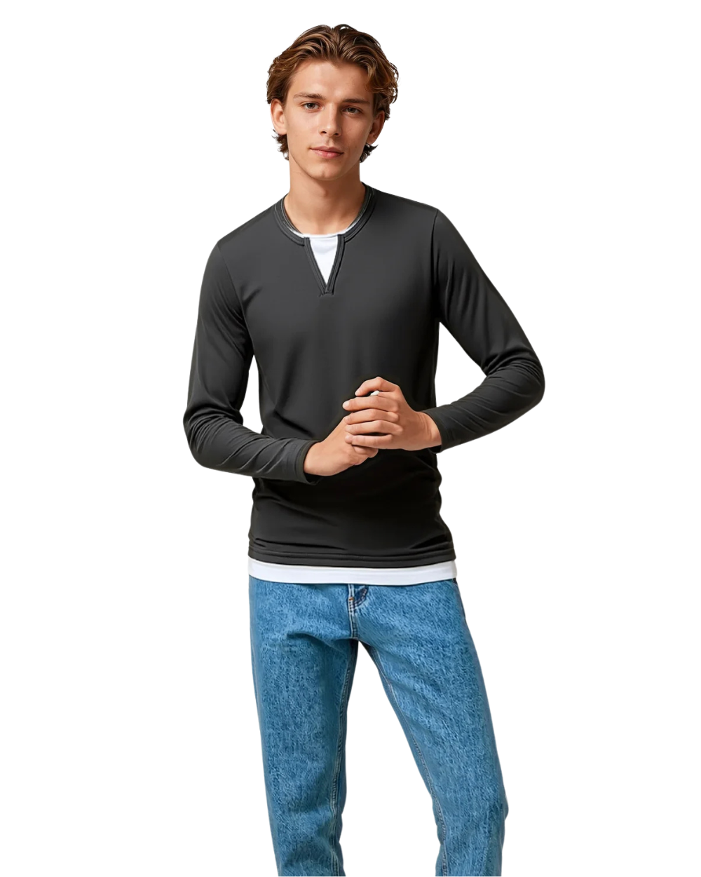 Diego T-shirt met lange mouwen