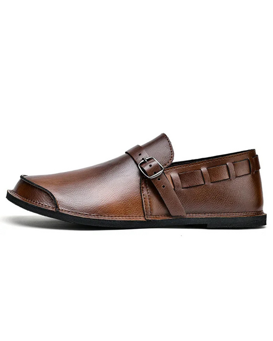 Leren Loafers met gesp