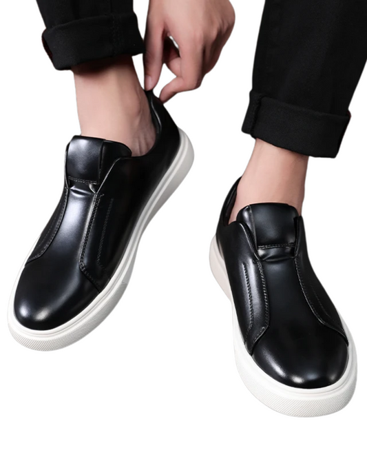 Casual leren instapschoenen