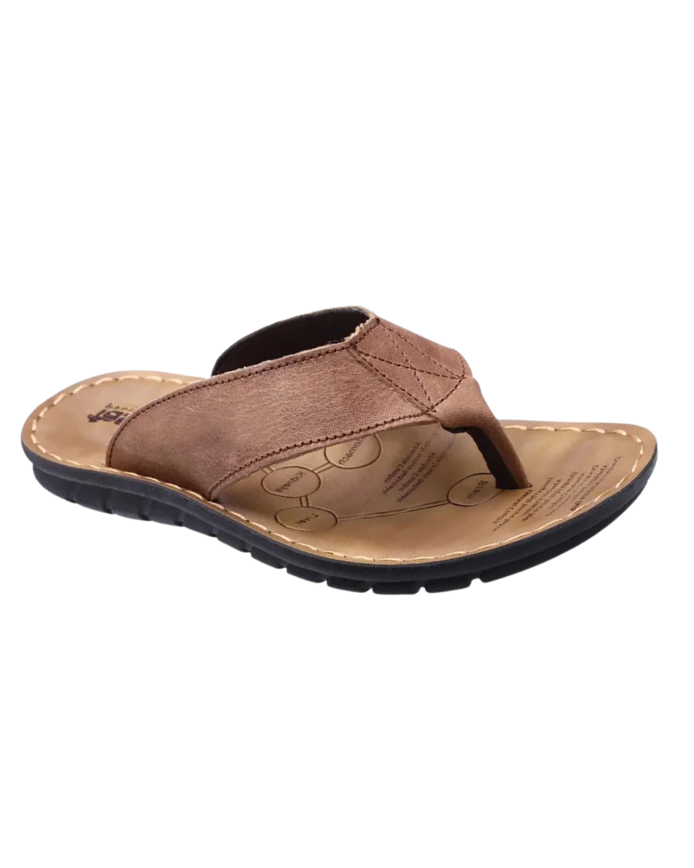 Leren herensandalen
