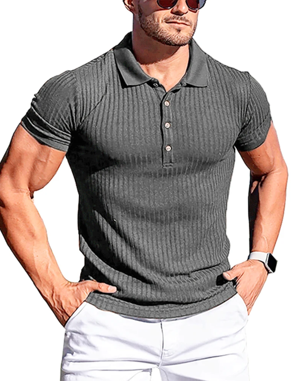 Elegant gestreept poloshirt