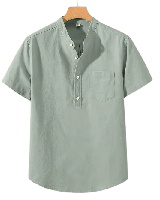 Katoenen shirt met korte mouwen