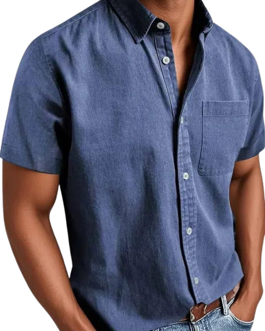 Elegant shirt met korte mouwen