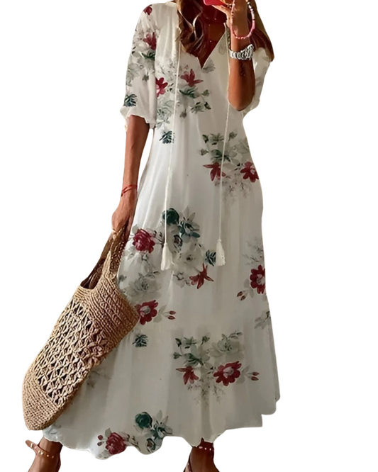 Elegante lange boho jurk
