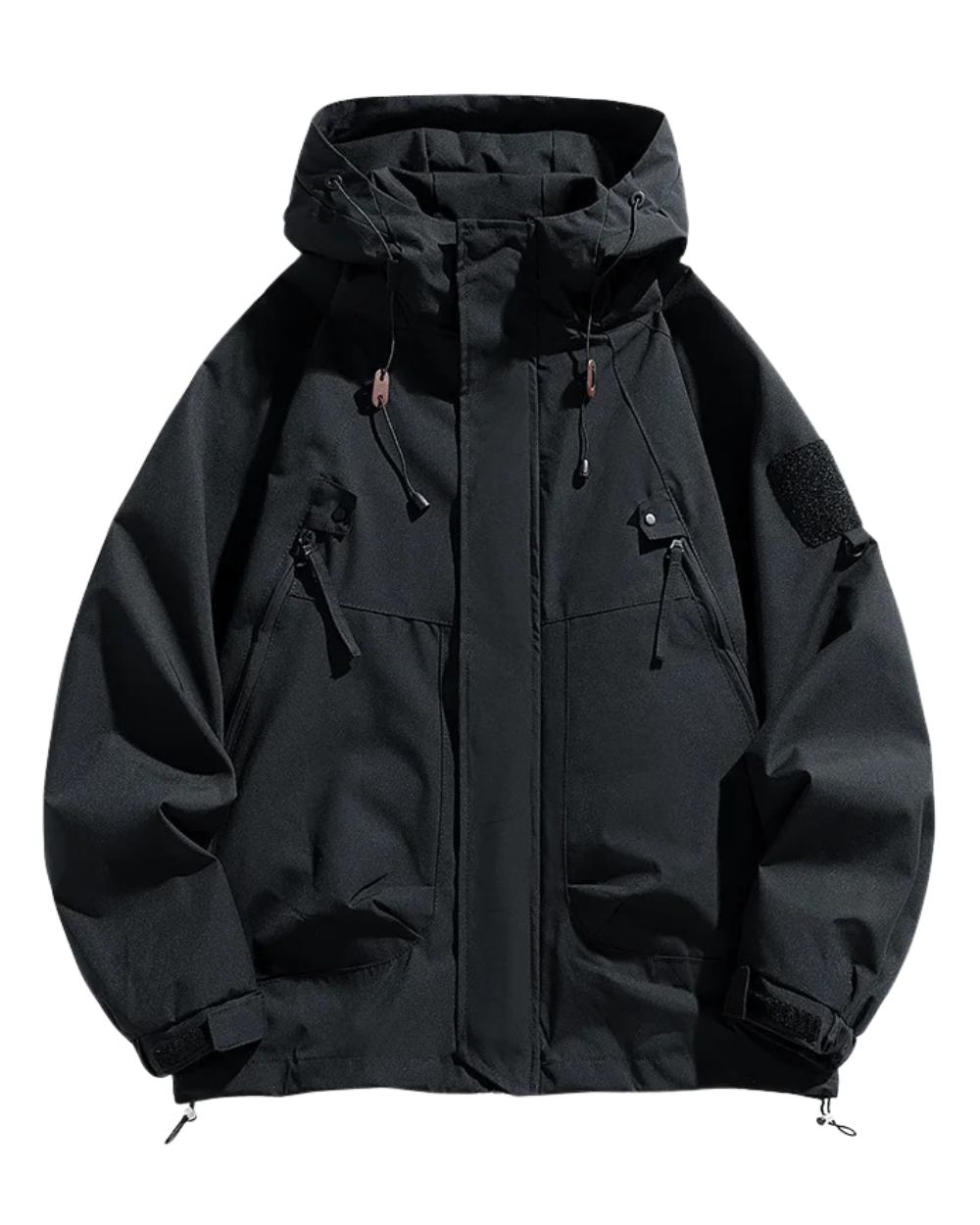 Elegante jas met capuchon