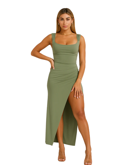 Elegante midi-jurk